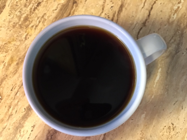 Fresh brewed cup of coffee